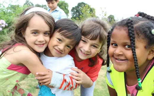a group of girls smiling