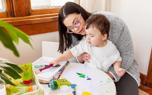 a person and a child