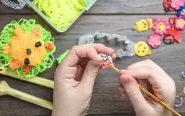 a child painting a picture