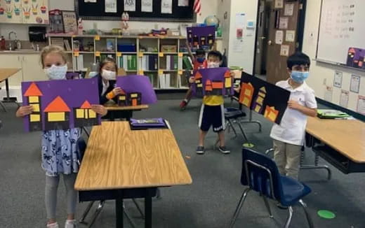 children in a classroom
