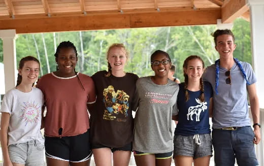 a group of people posing for a photo