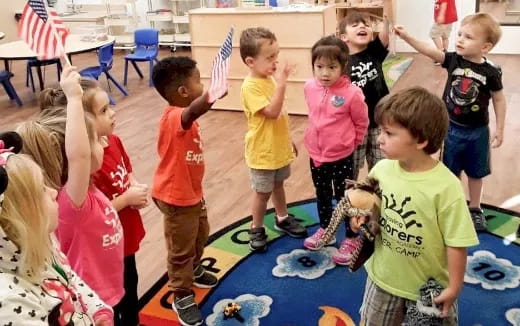 a group of children playing