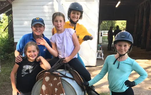 a group of people posing for a photo