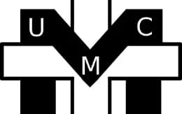 a black and white logo