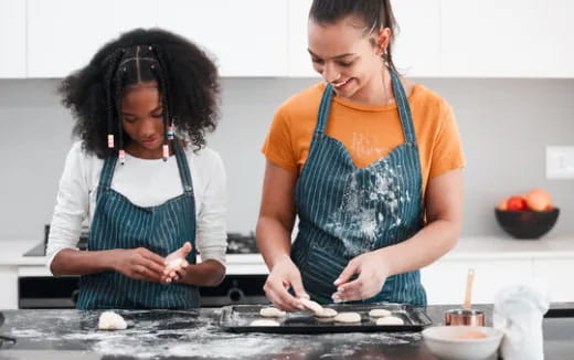 a person and a person cooking