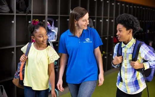 a group of children walking