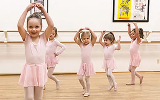 a group of girls dancing