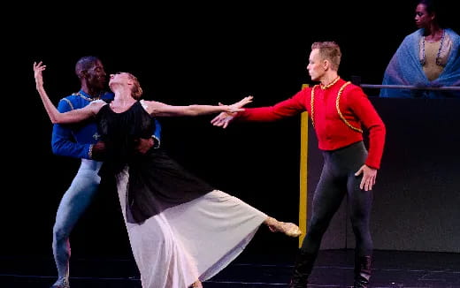 a group of people dancing