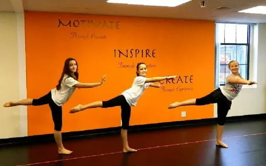 a group of people dancing