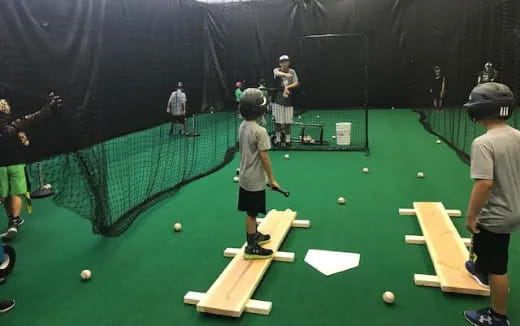 a group of people playing a game