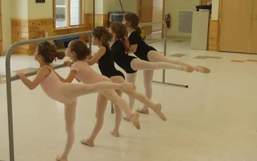 a group of women dancing