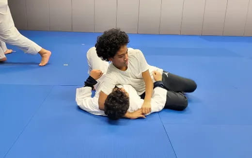 a man and a woman on the floor