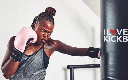 a man with a beard and boxing gloves