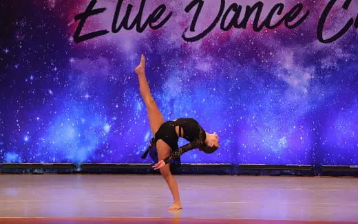 a person dancing on a stage