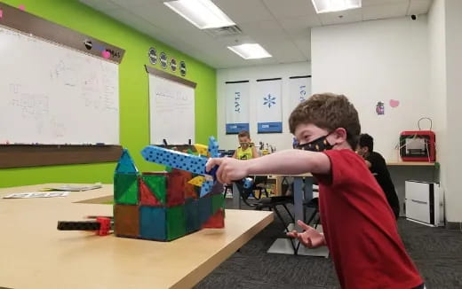 a person wearing a mask