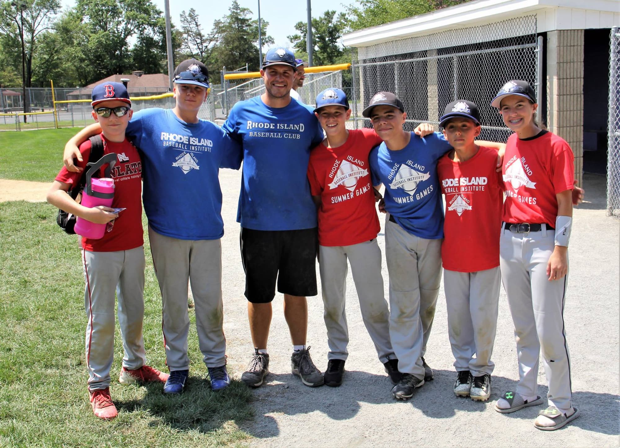 a group of people posing for a photo